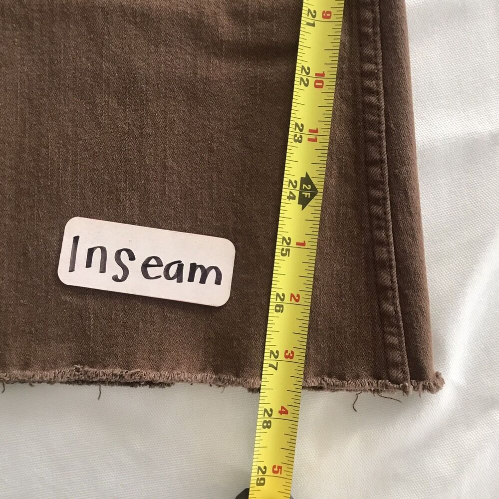 Cotton On Brown Mid Rise Original Flare Bootcut Womens Casual Frayed Hem Jeans 4 - Picture 6 of 7